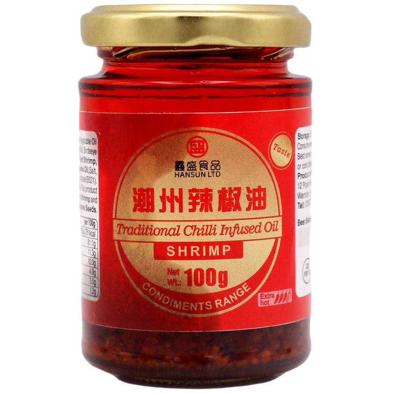 Hansun Traditional Chilli Infused Oil (Shrimp) 100g - Tuk Tuk Mart