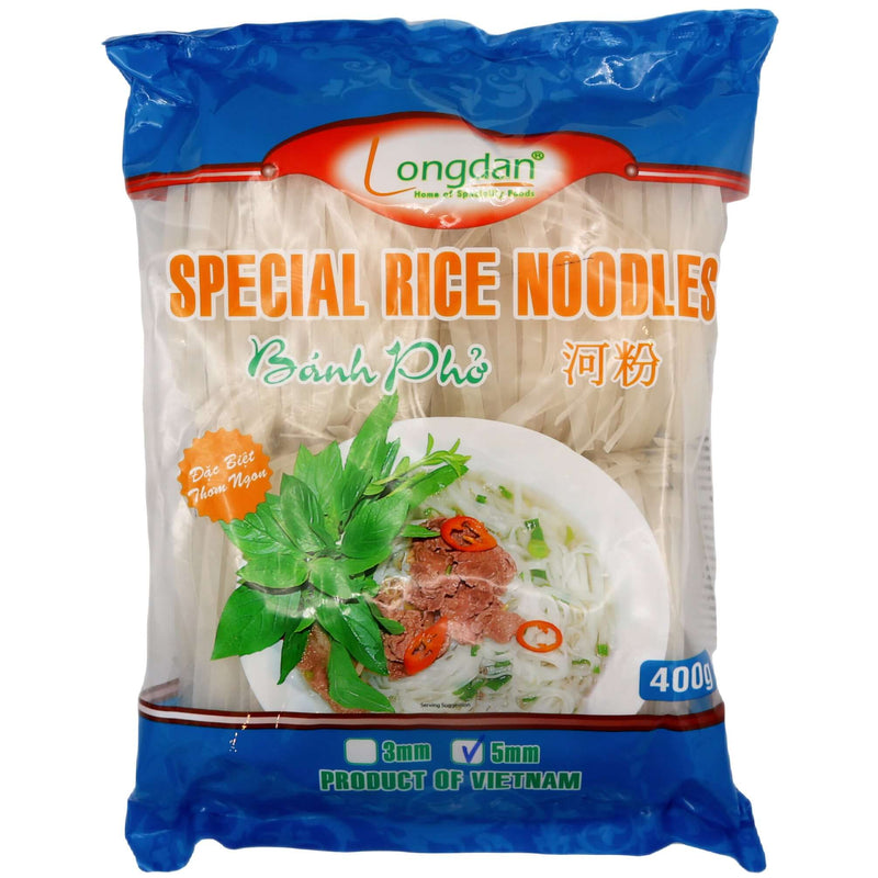 Longdan Special Rice Noodles (Size: 5mm) 400g - Tuk Tuk Mart