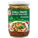 Cock Brand Chilli Paste with Holy Basil Leaves 200g - Tuk Tuk Mart
