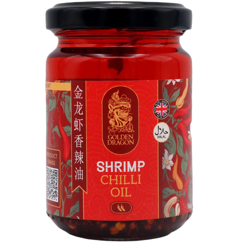 Golden Dragon Shrimp Chilli Oil 145g - Tuk Tuk Mart