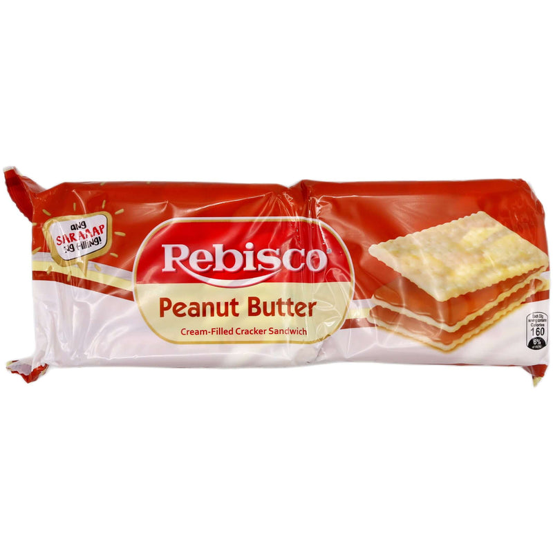 Rebisco Sandwich Biscuits with a Peanut Butter Flavour Filling (10g*33pks) 330g - Tuk Tuk Mart