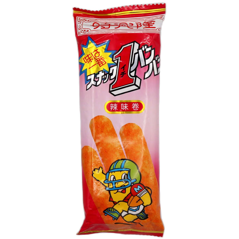 Sze Hing Loong Corn Roll Chilli Hot Flavour 15g - Tuk Tuk Mart