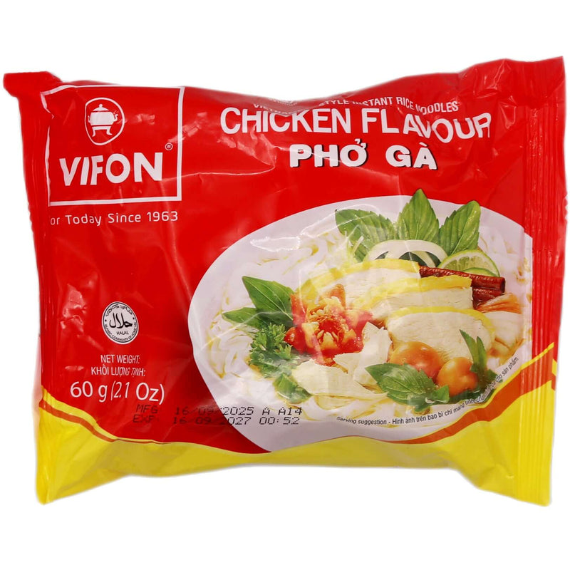 Vifon Vietnamese Style Instant Rice Noodles Chicken Flavour 60g - Tuk Tuk Mart