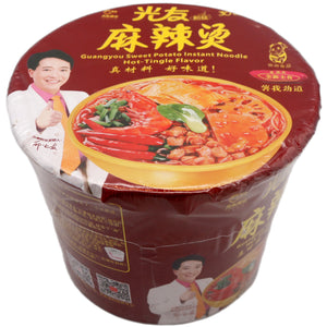 Guang You Sweet Potato Instant Noodles Spicy Malatang Flavour (Bowl) 光友粉絲碗裝 麻辣燙 100g - Tuk Tuk Mart