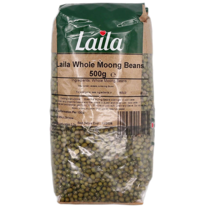 Laila Whole Moong Beans 500g - Tuk Tuk Mart