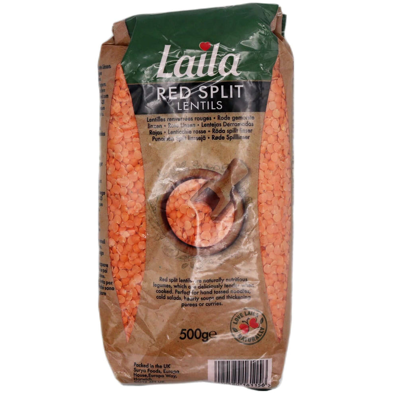 Laila Red Split Lentils 500g - Tuk Tuk Mart