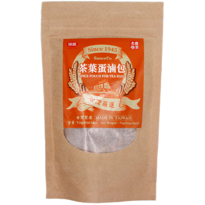 SauceCo. Spice Pouch for Tea Eggs 味榮 茶葉蛋滷包 (35g*2pcs) 70g - Tuk Tuk Mart