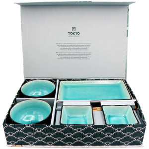 Tokyo Design Studio Sushi Set (Glassy Turquoise) - Tuk Tuk Mart
