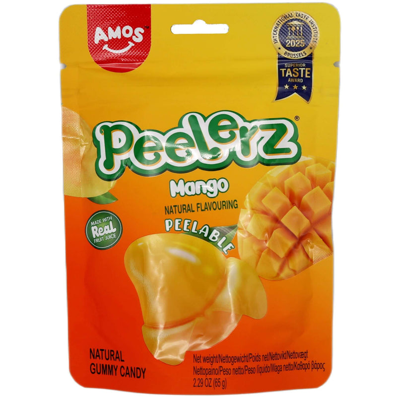 Amos Peelerz Peelable Mango Flavour Gummy Candy 65g - Tuk Tuk Mart