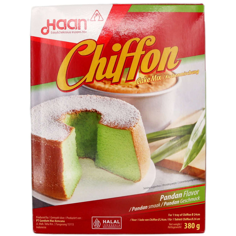 Haan Chiffon Cake Mix Pandan Flavour 380g - Tuk Tuk Mart