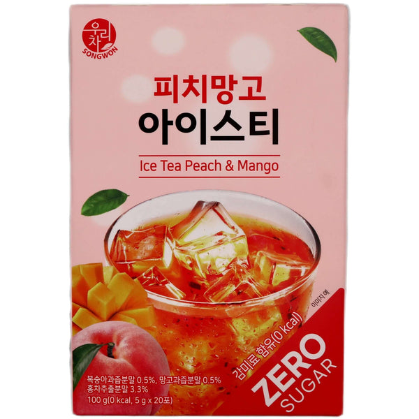 Songwon Ice Tea Peach & Mango (5g*20pcs) 100g - TukTuk Mart