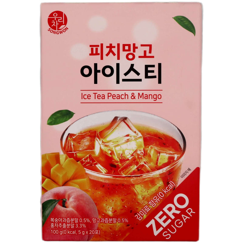 Songwon Ice Tea Peach & Mango (5g*20pcs) 100g - TukTuk Mart