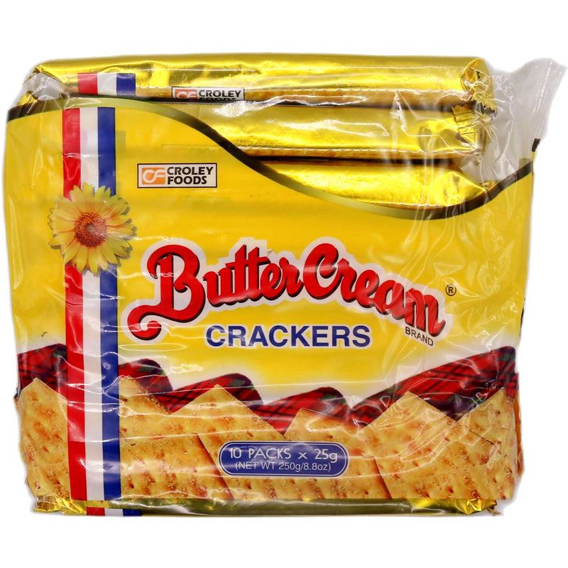 Croley Foods Butter Cream Brand Crackers Butter Flavour (25g*10Packs) 250g - Tuk Tuk Mart