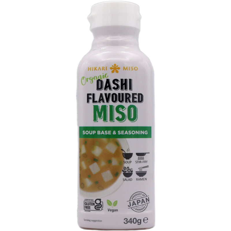 Hikari Miso Organic Dashi Flavoured Miso Soup Base & Seasoning 340g - Tuk Tuk Mart