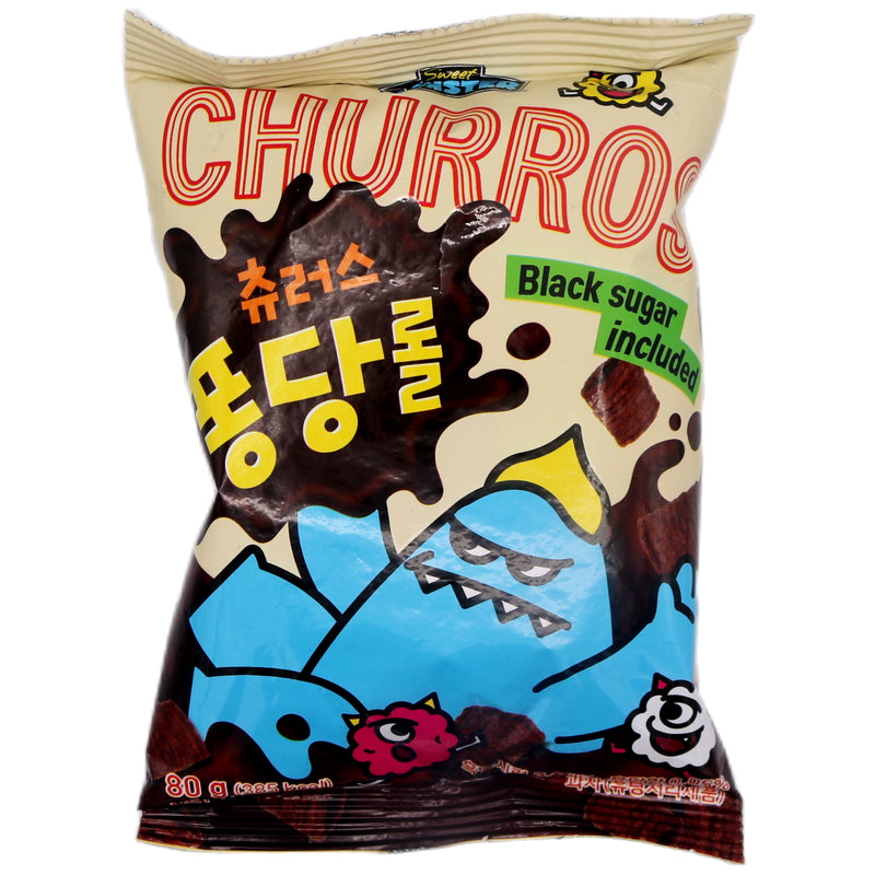 Sweet Monster Black Sugar Churros Snack 80g - Tuk Tuk Mart