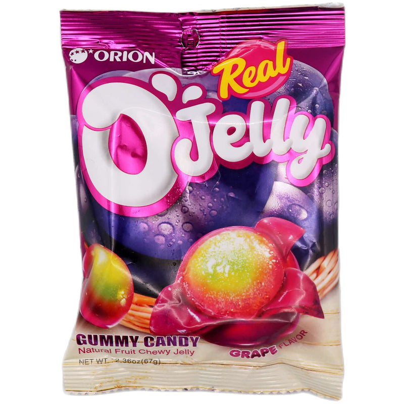 Orion OJelly Real Gummy Candy Grape Flavour 67g - Tuk Tuk Mart