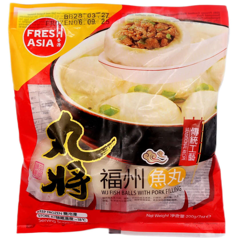 Fresh Asia WJ Fish Balls with Pork Filling 200g (Frozen) - Tuk Tuk Mart