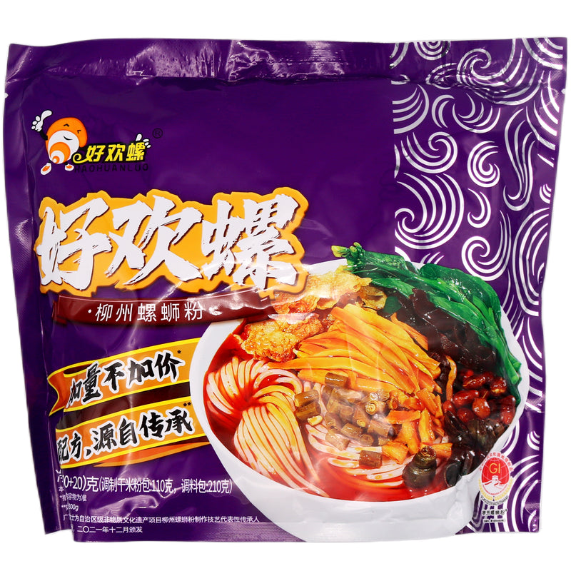 Haohuanluo Liuzhou River Snail Rice Noodles 好歡螺 柳州螺螄粉 300g - Tuk Tuk Mart