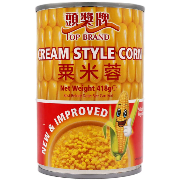 Top Brand Cream Style Corn 418g - Tuk Tuk Mart