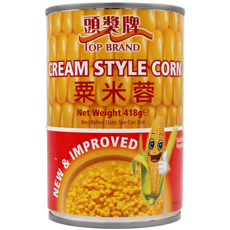 Top Brand Cream Style Corn 418g - Tuk Tuk Mart