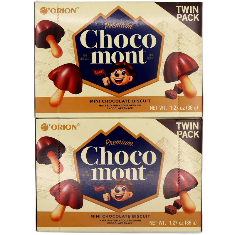 Orion Chocomont Mini Chocolate Biscuit Twin Pack (36g*2pcs) 72g - Tuk Tuk Mart