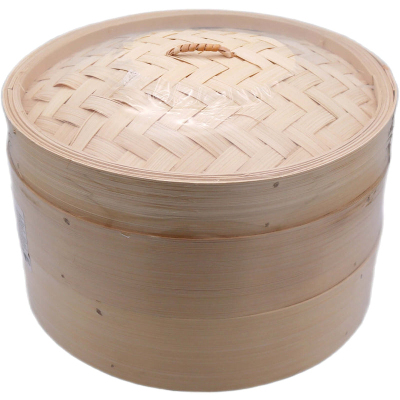 Fortune Foods 10" Bamboo Steamer Set (2 Steamers and 1 Lid) (3pcs/set) - Tuk Tuk Mart