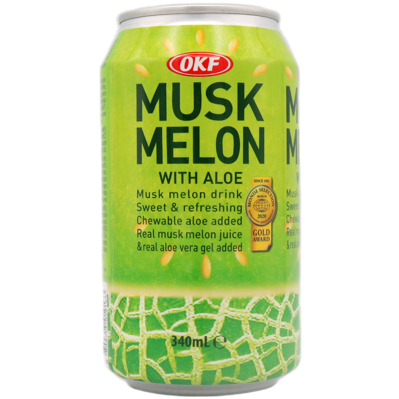 OKF Musk Melon Drink with Aloe 340ml - Tuk Tuk Mart