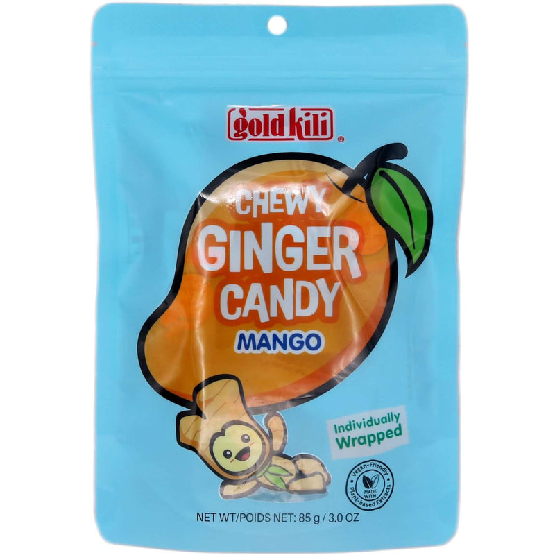 Gold Kili Chewy Ginger Candy (Mango) 85g - Tuk Tuk Mart