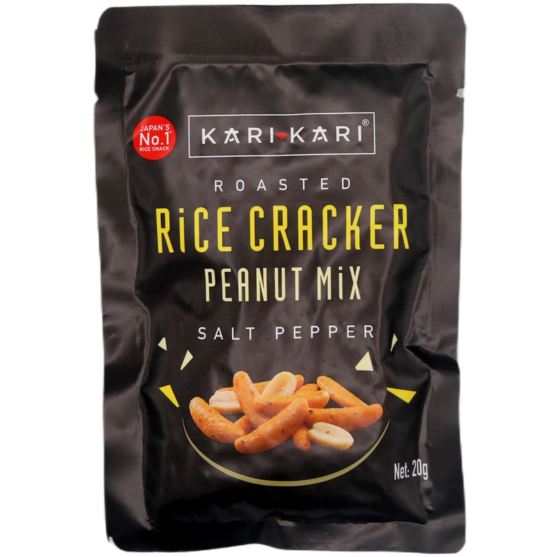 Kari Kari Roasted Rice Cracker Peanut Mix Salt Pepper Flavour 20g - Tuk Tuk Mart