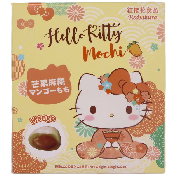 Red Sakura Hello Kitty Mango Mochi (15g*8pcs) 120g - Tuk Tuk Mart