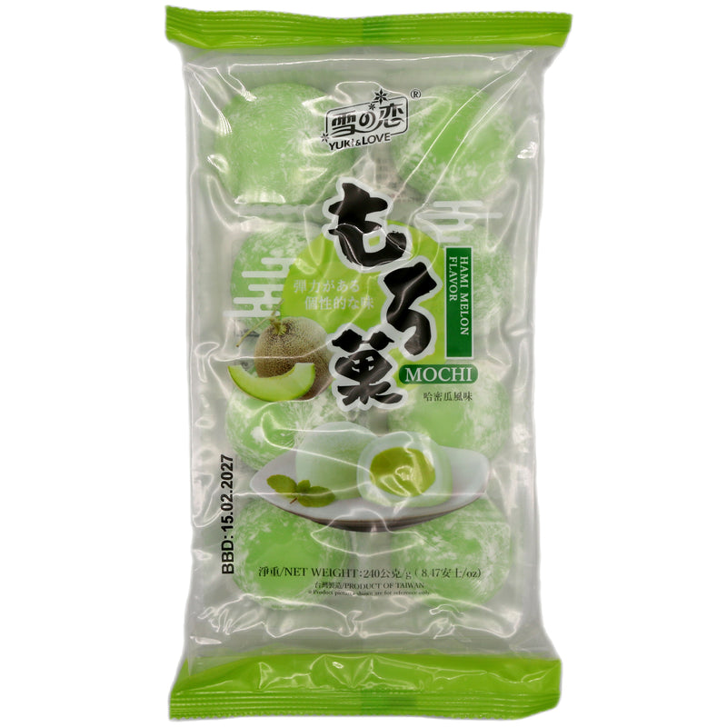 Yuki & Love Mochi Hami Melon Flavour (30g*8pcs) 240g - Tuk Tuk Mart