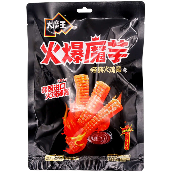 Yan Jin Pui Zi Big Devil's Konjac Snack (Spicy Buldak Sauce Flavour) 150g - Tuk Tuk Mart
