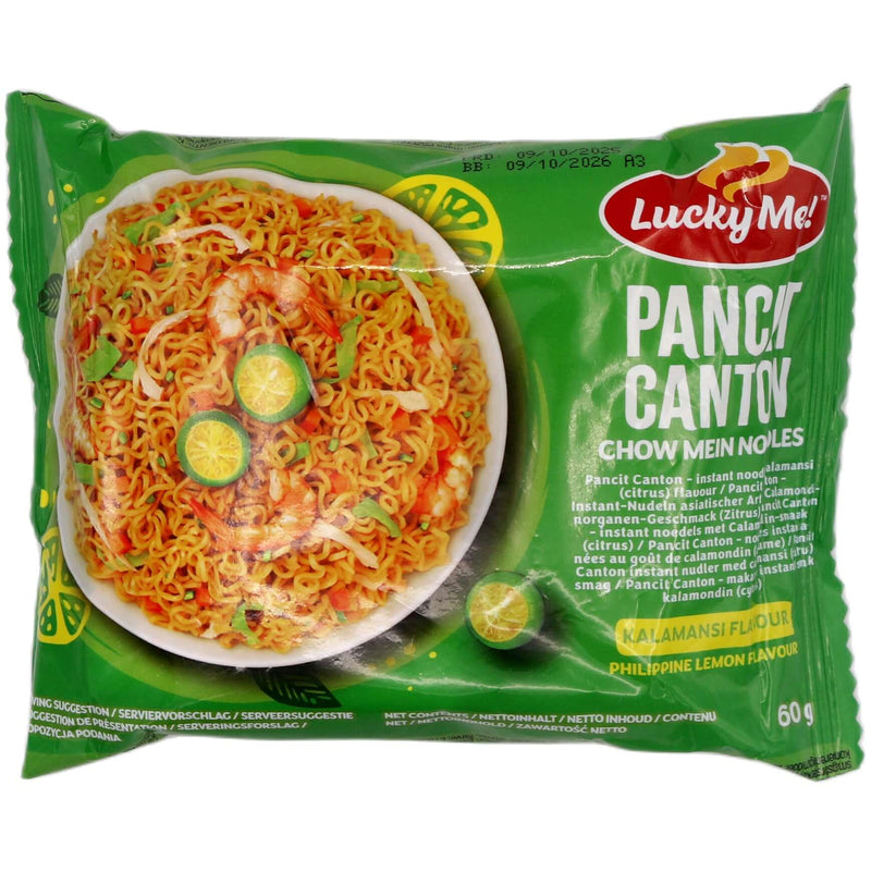 Lucky Me! Pancit Canton Chow Mein Noodles Kalamansi Flavour 60g - Tuk Tuk Mart