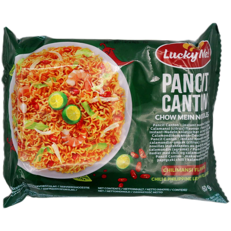 Lucky Me! Pancit Canton Chow Mein Noodles Chilimansi Flavour 60g - Tuk Tuk Mart