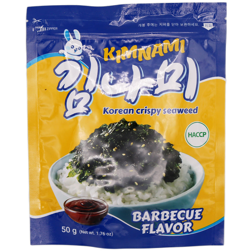 Kimnami Korean Crispy Seaweed Barbecue Flavour 50g - Tuk Tuk Mart