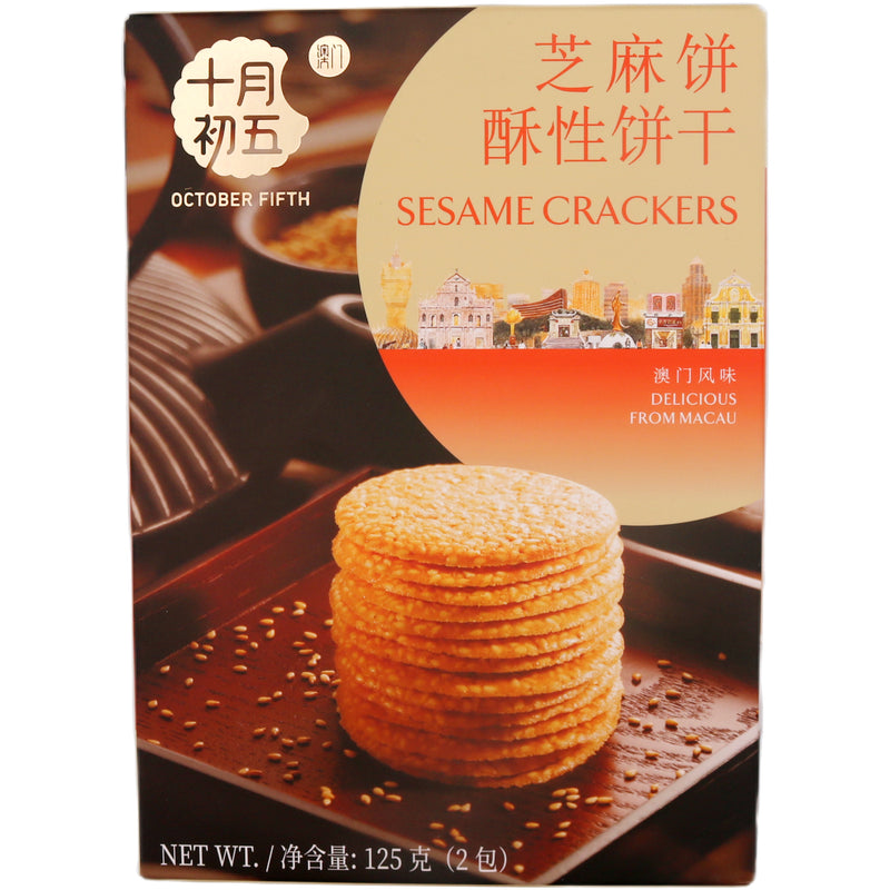 October Fifth Sesame Crackers 125g - Tuk Tuk Mart