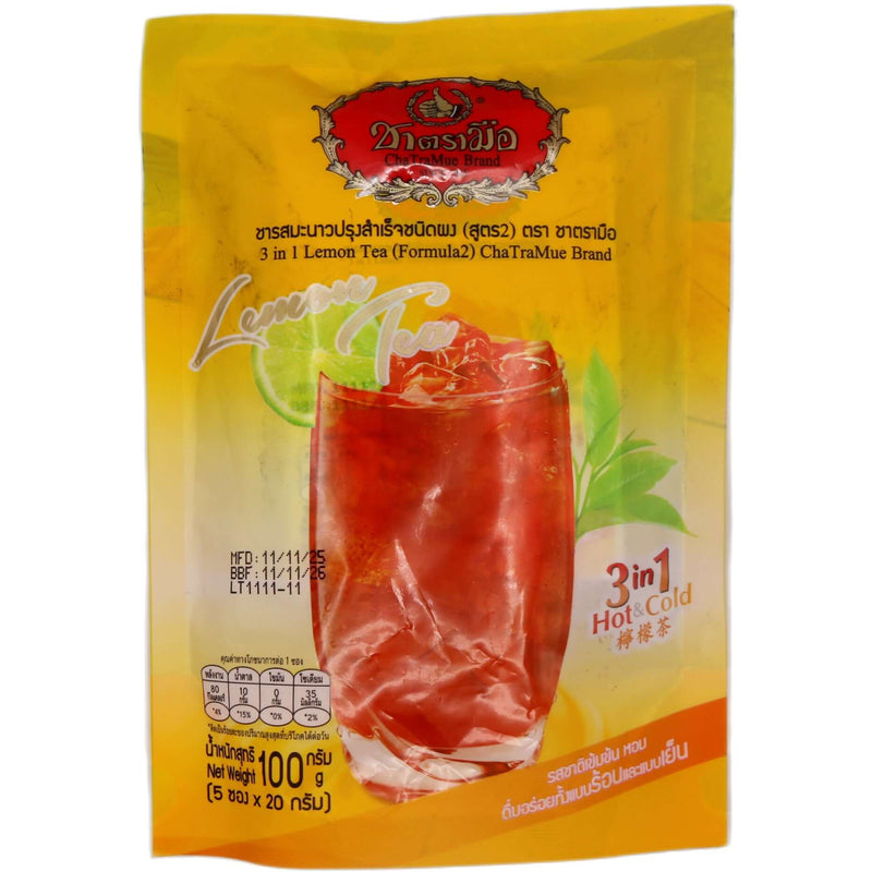 Cha Tra Mue Brand Lemon Tea (3 In 1 Hot & Cold) (20g*5pcs) 100g - Tuk Tuk Mart