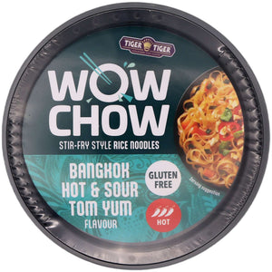 Tiger Tiger Wow Chow Stir-Fry Style Rice Noodles (Bangkok Hot & Sour Tom Yum Flavour) 76g - Tuk Tuk Mart