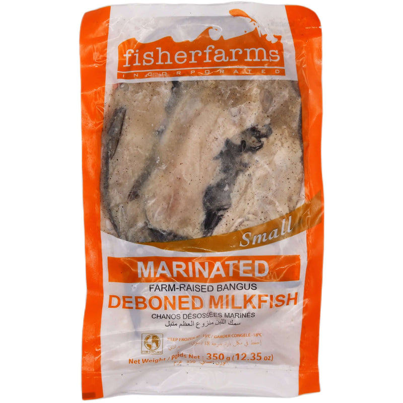 Fisherfarms Marinated Farm-Raised Deboned Milkfish (Small) 350g (Frozen) - Tuk Tuk Mart