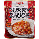 S&B Japanese Style Curry Sauce with Vegetables (Medium Hot) 210g - Tuk Tuk Mart