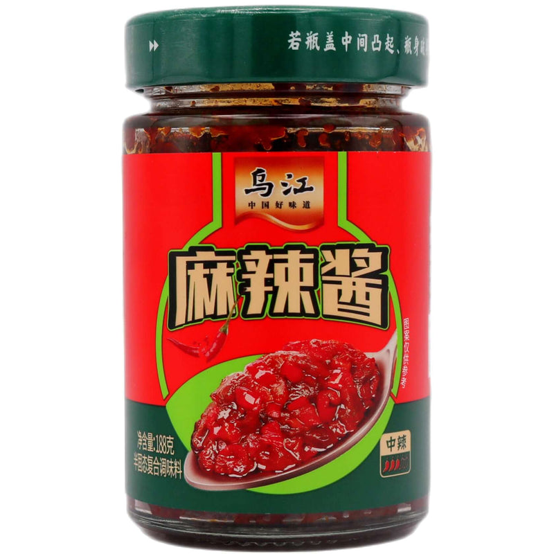 WJ Brand Mala Chilli Sauce 烏江麻辣醬 188g - Tuk Tuk Mart