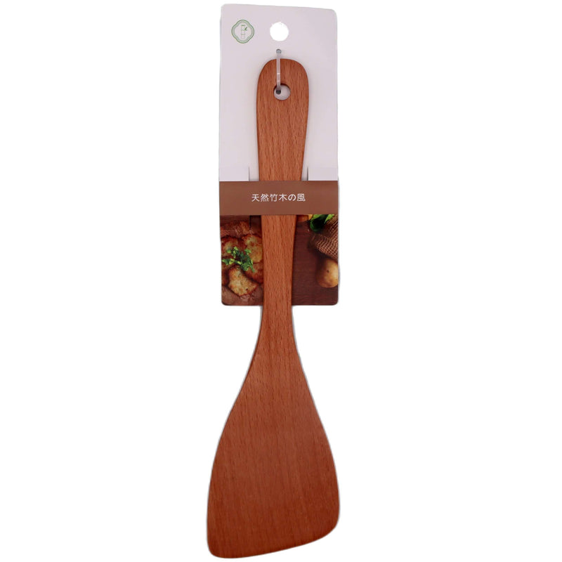 Japan World Ltd JW-BW01 Beech Wood Diagonal Spatula (~30cm) - Tuk Tuk Mart