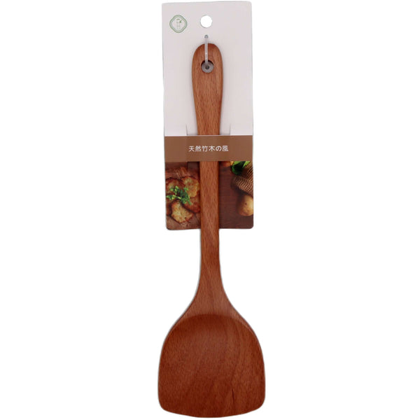 Japan World Ltd JW-BW02 Beech Wood Cooking Spatula (~30cm) - Tuk Tuk Mart