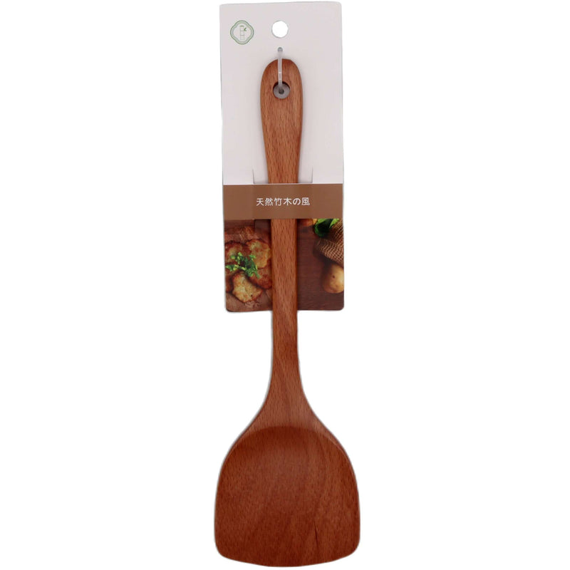 Japan World Ltd JW-BW02 Beech Wood Cooking Spatula (~30cm) - Tuk Tuk Mart
