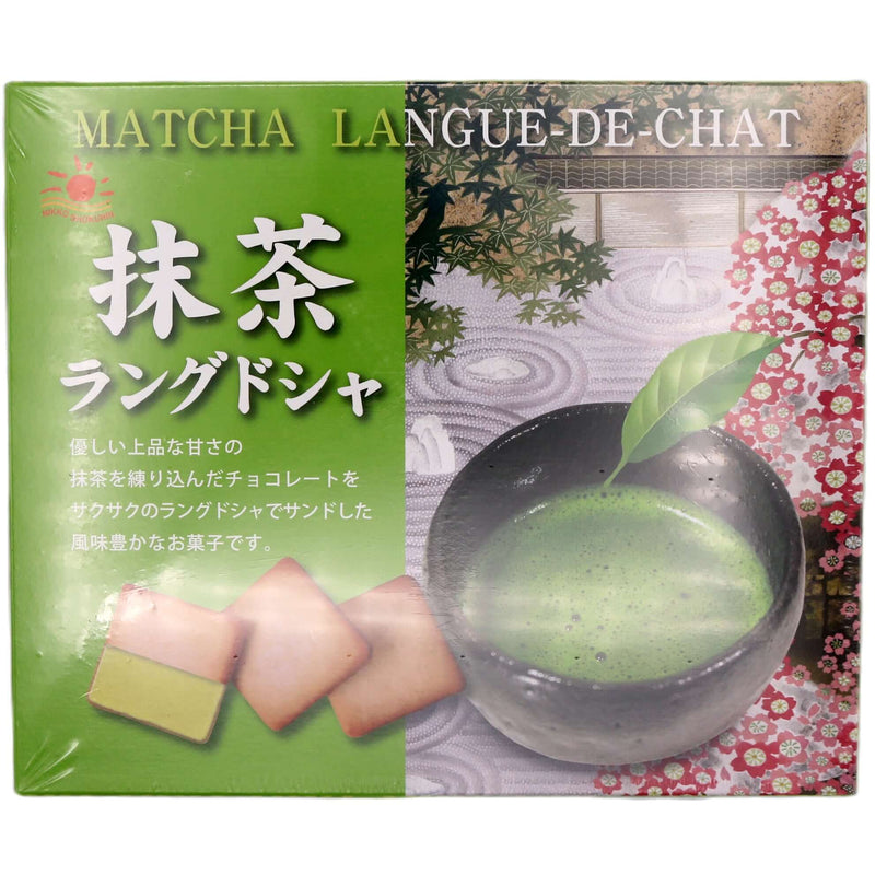 Nikko Shokuhin Langue De Chat Cookies Matcha Flavour (9g*10pcs) 90g - Tuk Tuk Mart