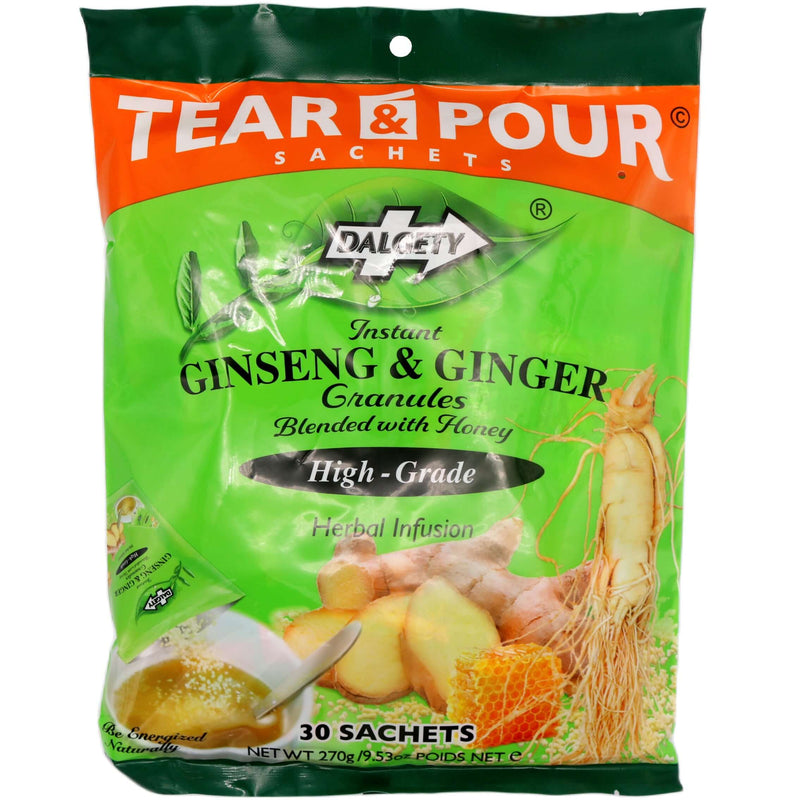 Dalgety Herbal Infusion Instant Ginseng & Ginger Granules Blended with Honey (30 sachets) 270g - Tuk Tuk Mart