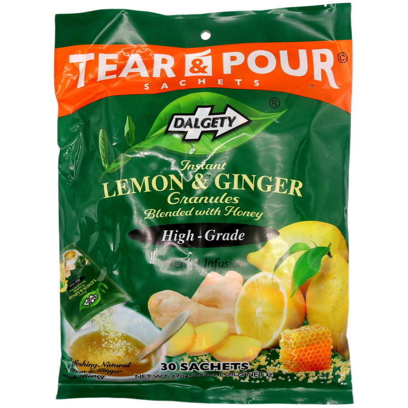 Dalgety Herbal Infusion Instant Lemon & Ginger Granules Blended with Honey (30 sachets) 270g - Tuk Tuk Mart