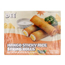 Dee Mango Sticky Rice Spring Rolls with Coconut Dipping 240g (Frozen) - Tuk Tuk Mart