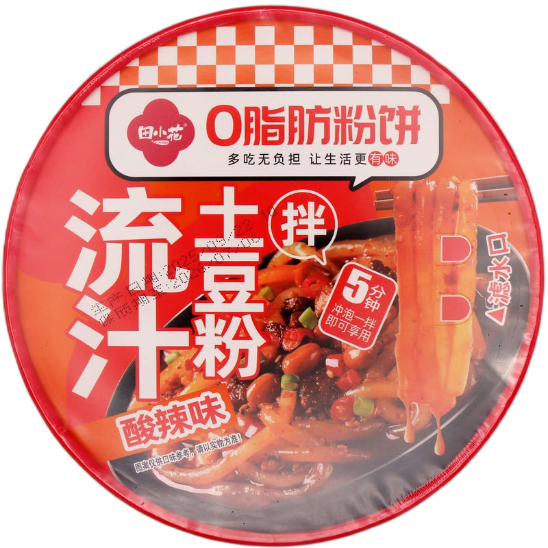 Tian Xiao Hua Potato Noodles Sour Spicy Flavour (Bowl) 田小花0脂流汁土豆粉酸辣味 碗裝 294g - Tuk Tuk Mart