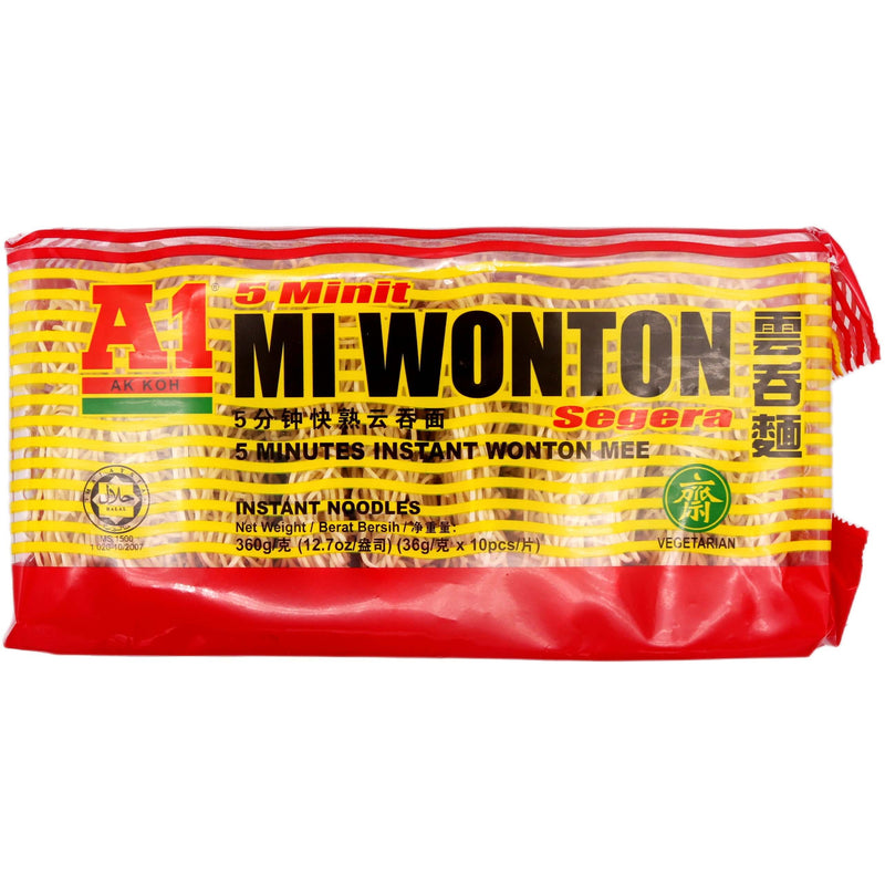 A1 5 Minutes Wonton Mee (36g*10pcs) 360g - Tuk Tuk Mart